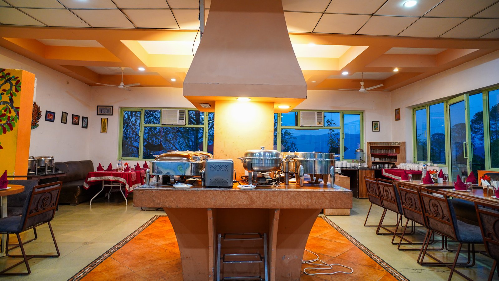 360° Restaurant — Set Up — The Sirmour Retreat Nahan