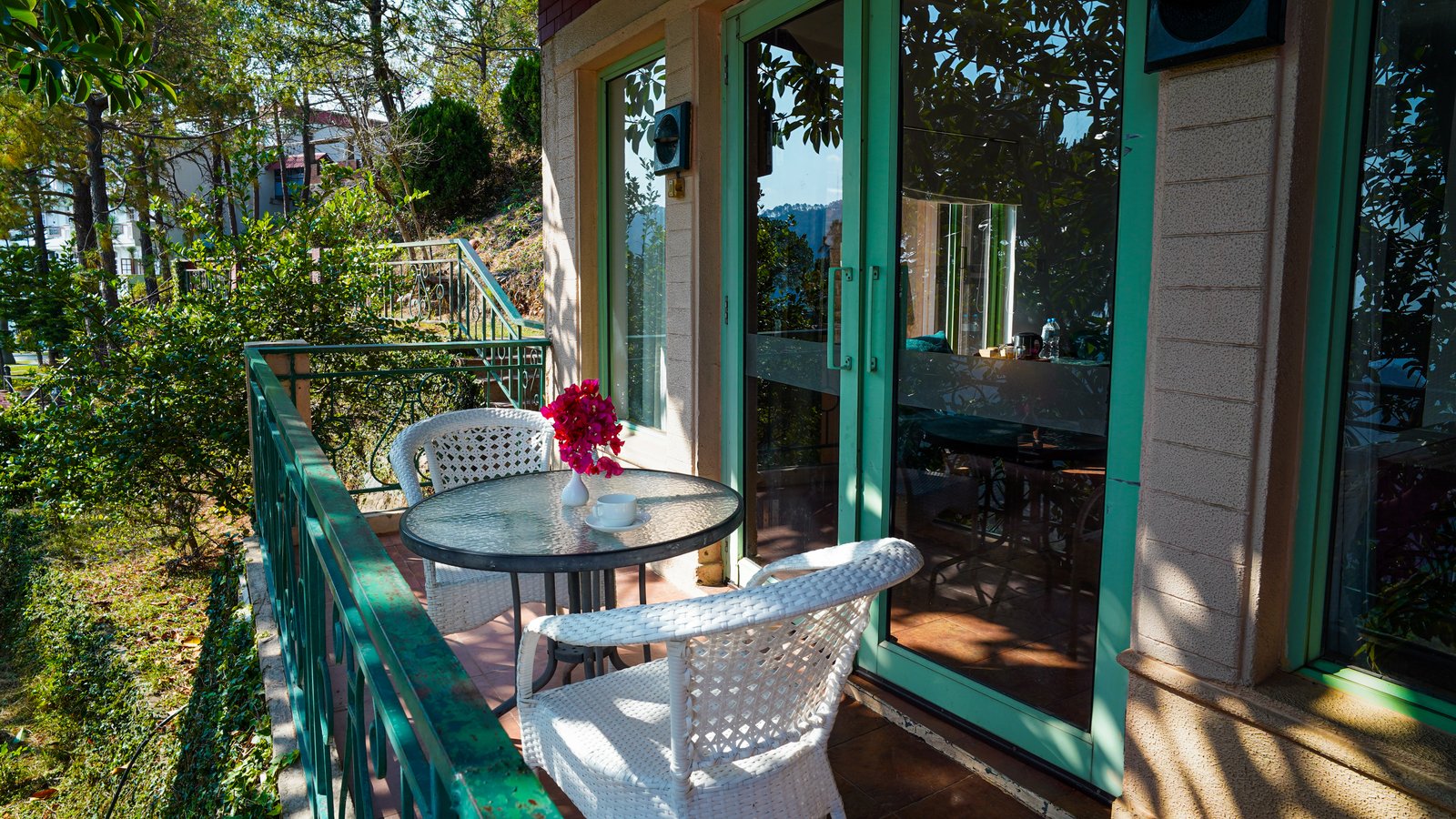 The Chalet balcony 2 — The Sirmour Retreat