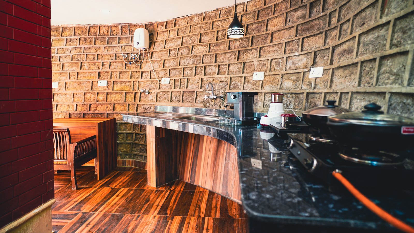 The Chalet kitchen setup — The Sirmour Retreat