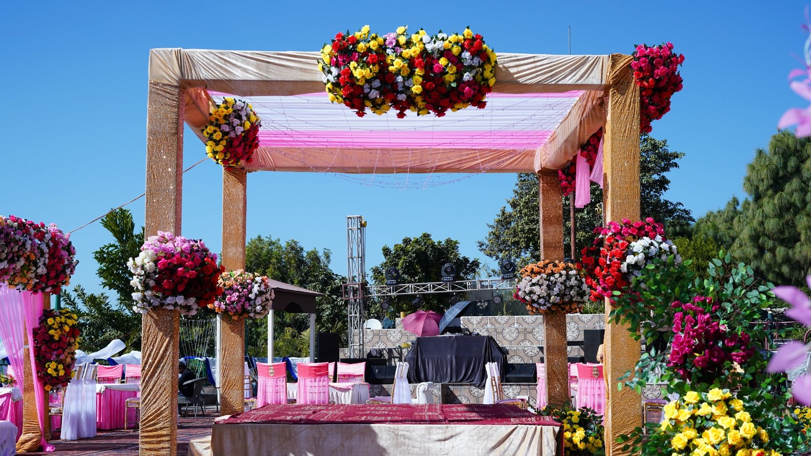 Destination Wedding — Mandap Entrance — The Sirmour Retreat Nahan